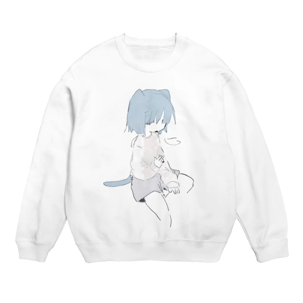 ゆーきんの絵ぐっずのnic Crew Neck Sweatshirt