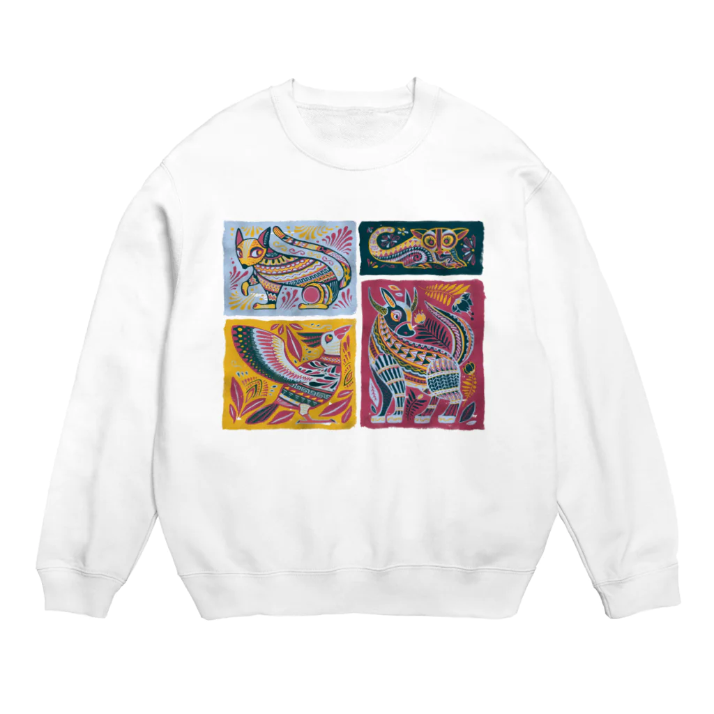 IZANAMI by Akane Yabushitaのメキシコのアレブリヘス（ナチュラル） Crew Neck Sweatshirt