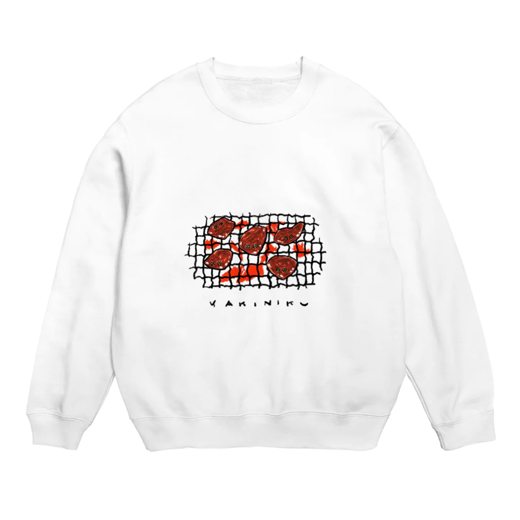 かいがんマートの焼肉 Crew Neck Sweatshirt