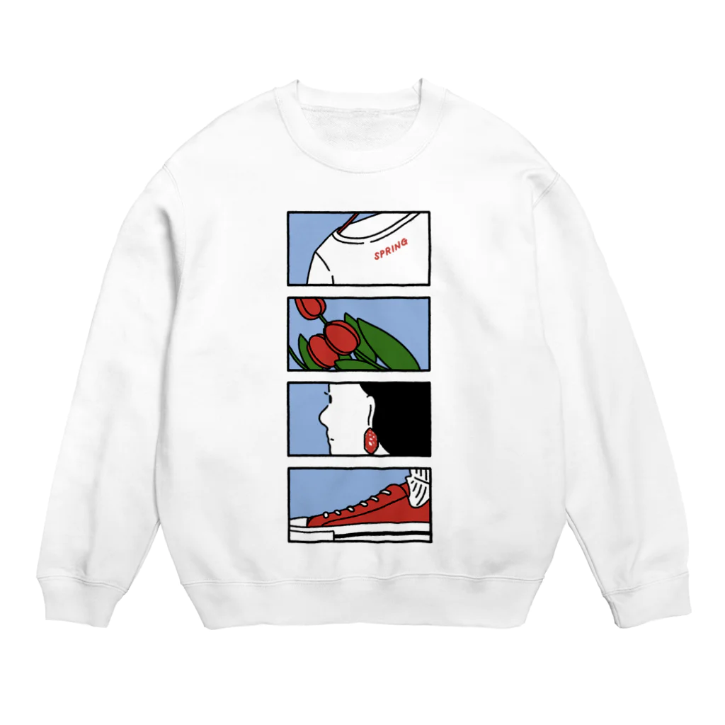 Yopsymiのチューリップ Crew Neck Sweatshirt