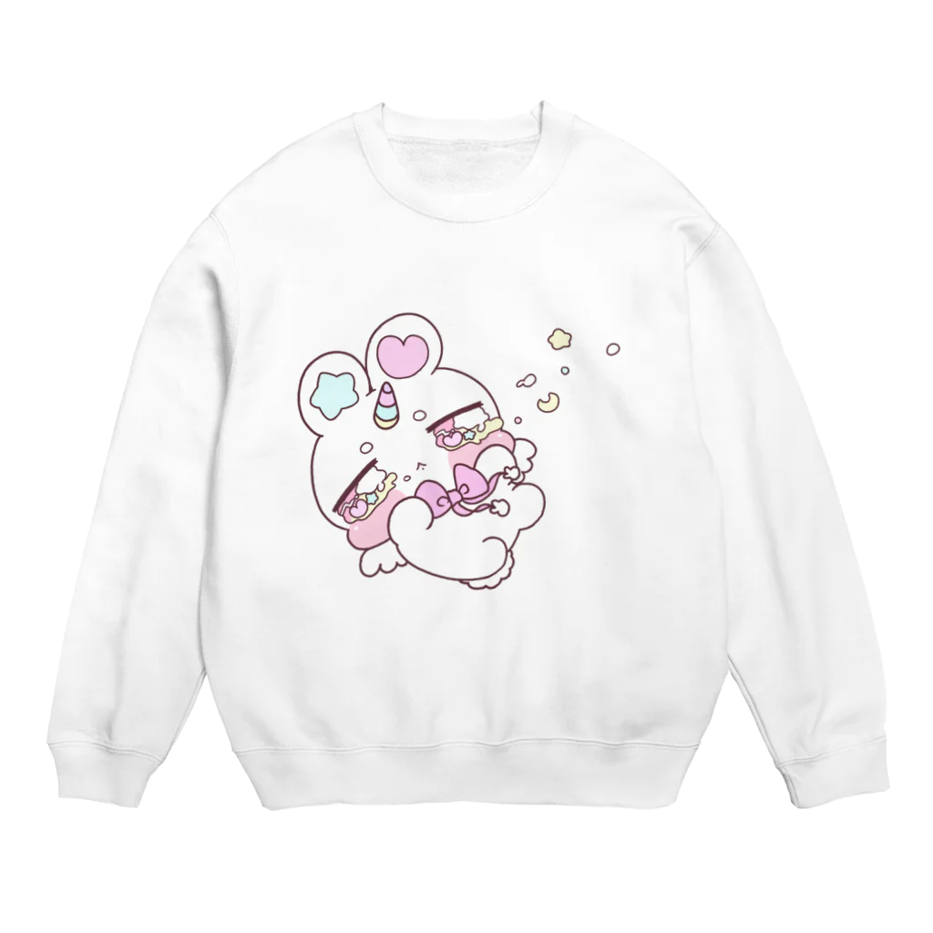 🍼めぅぺぺショップ🍼のうさゆにさす Crew Neck Sweatshirt