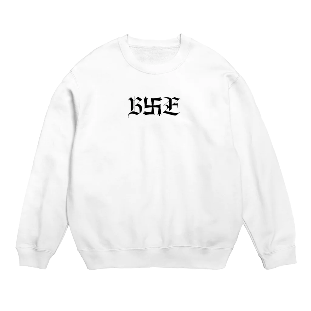 BLACK卍EMPEROR SHOPのB卍Eデザイン　黒 Crew Neck Sweatshirt