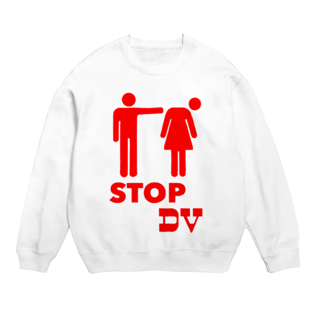 OMGのSTOP DV_red Crew Neck Sweatshirt