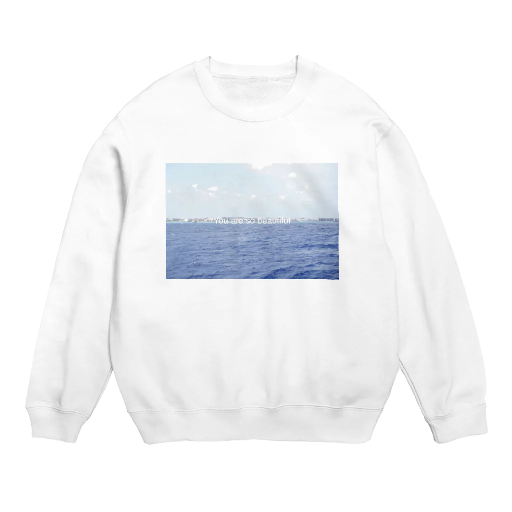 ipunigraphのDEEP BLUE OCEAN  Crew Neck Sweatshirt