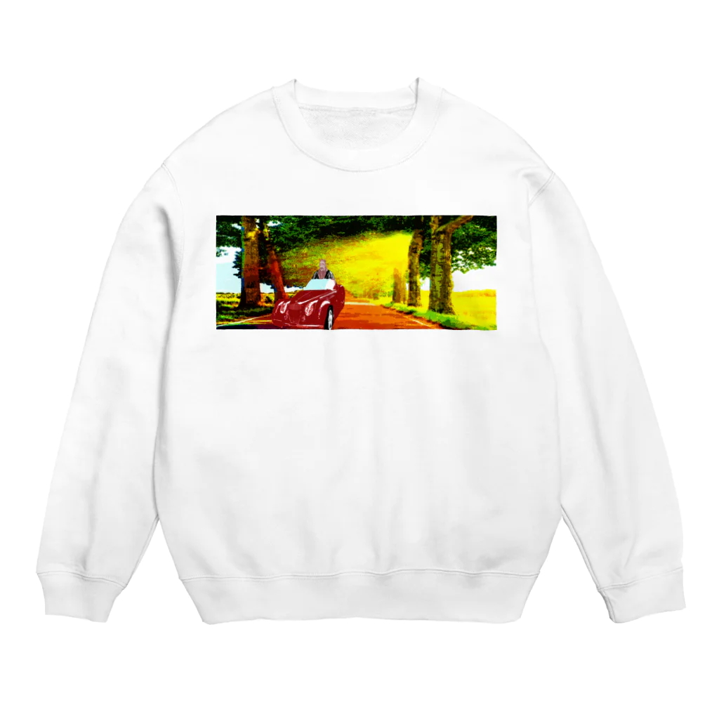 Danke Shoot Coffeeのドナ・ドナ・ドーナー孔子を乗せて２ Crew Neck Sweatshirt