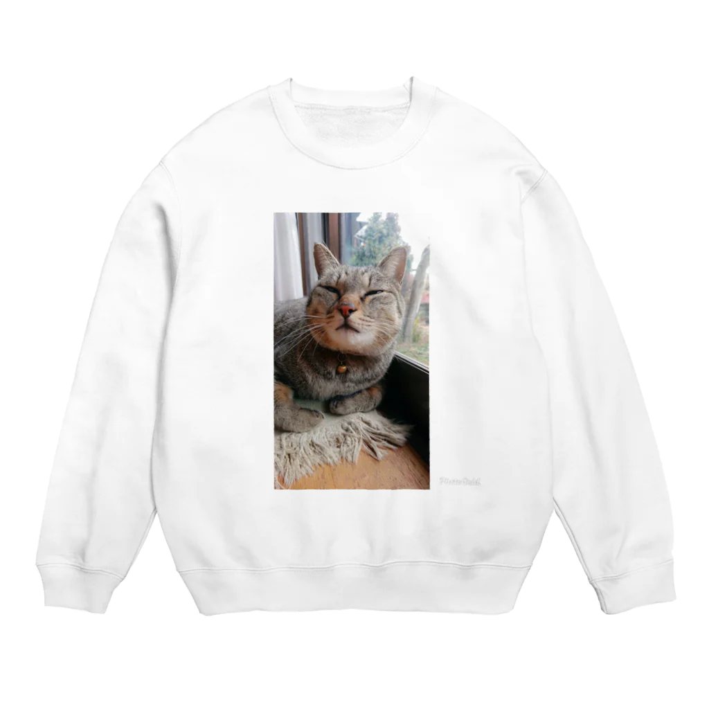 キジトラ猫ミミの愛猫ミミさん Crew Neck Sweatshirt