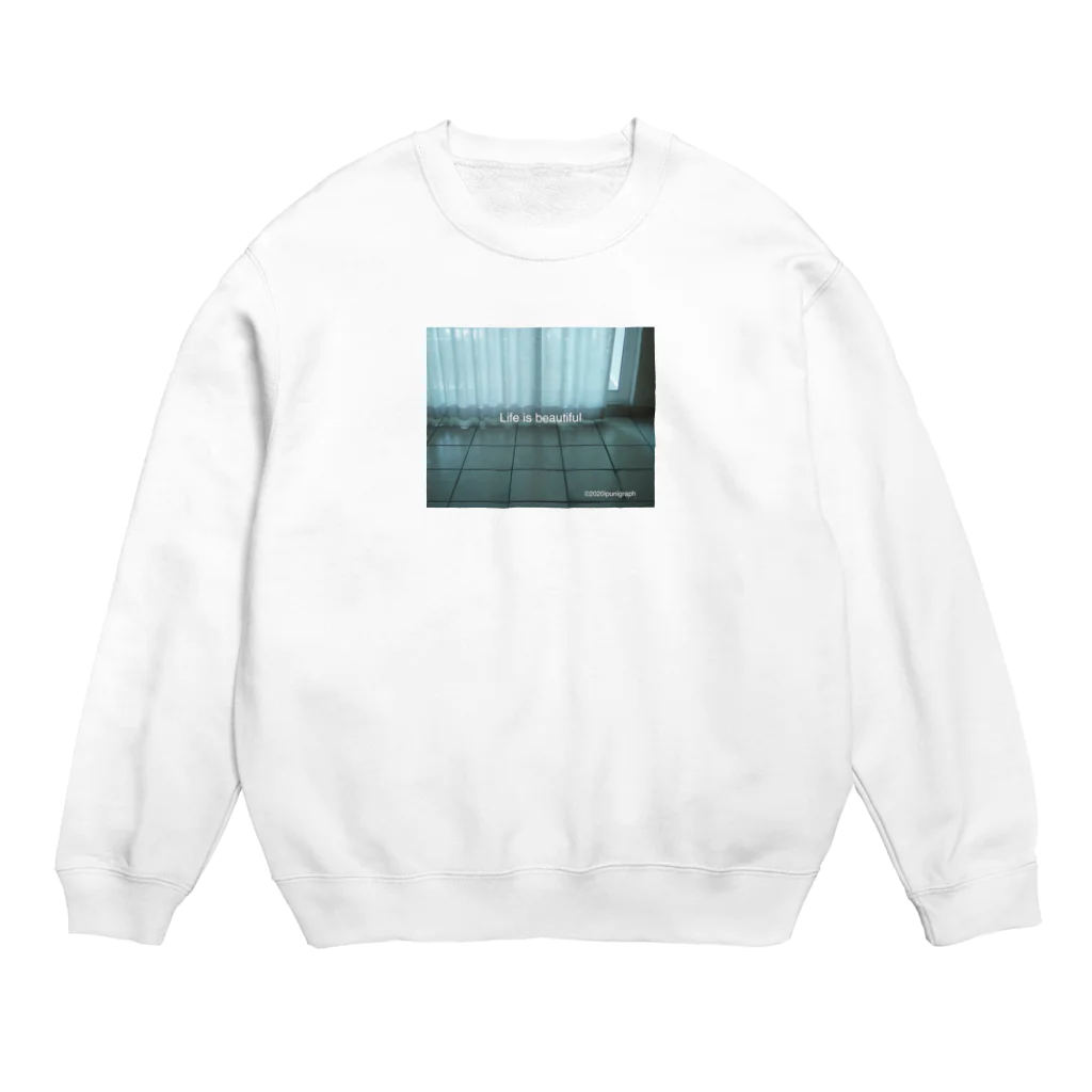 ipunigraphのカーテン Crew Neck Sweatshirt