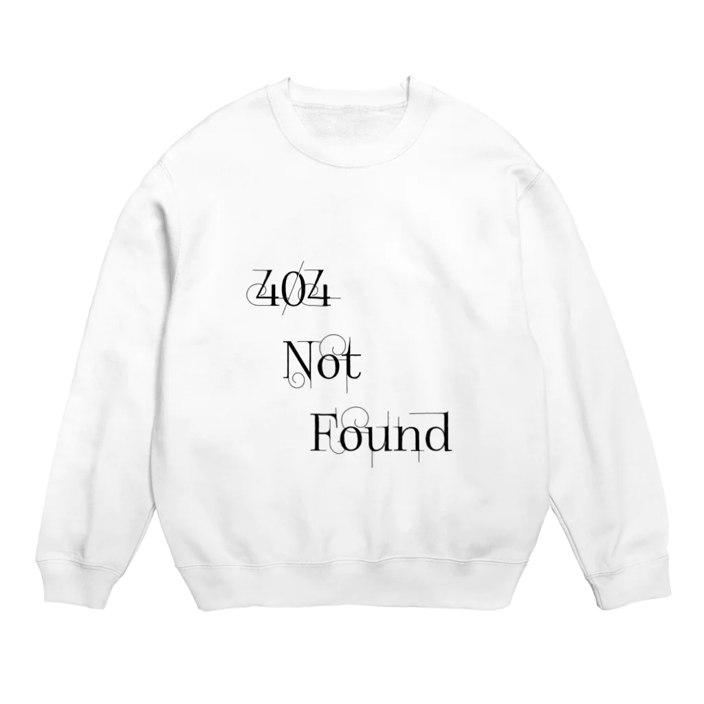 拓卯月@自己満足Youtuberの404 Not Found Crew Neck Sweatshirt