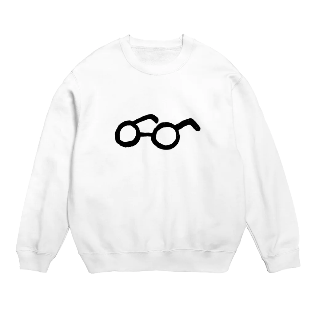 ONIKÜ  designのONIKÜ めがね Crew Neck Sweatshirt