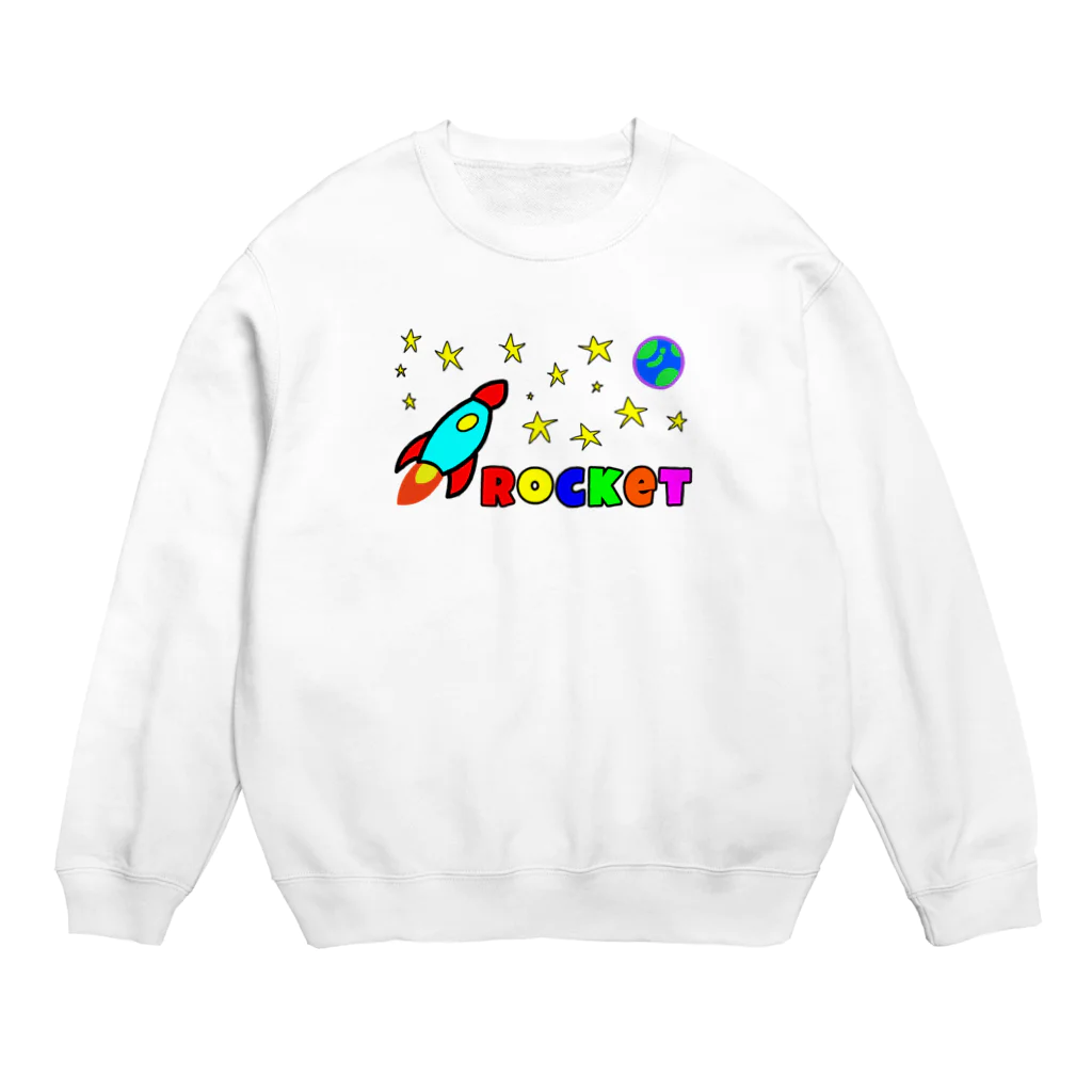 ラクガキ工房のRocket  Crew Neck Sweatshirt