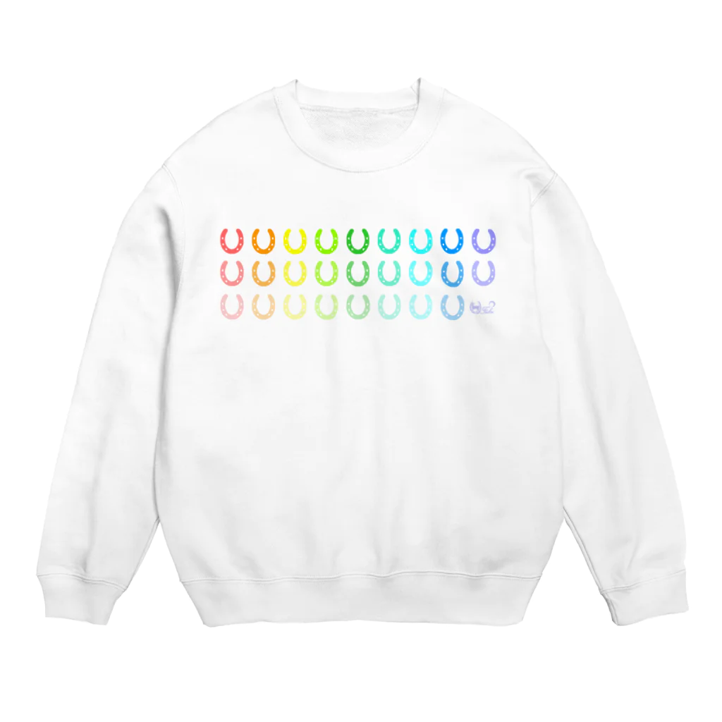 モノツクルヒト　Fuku～ふく～の蹄鉄モノグラム(色見本) Crew Neck Sweatshirt