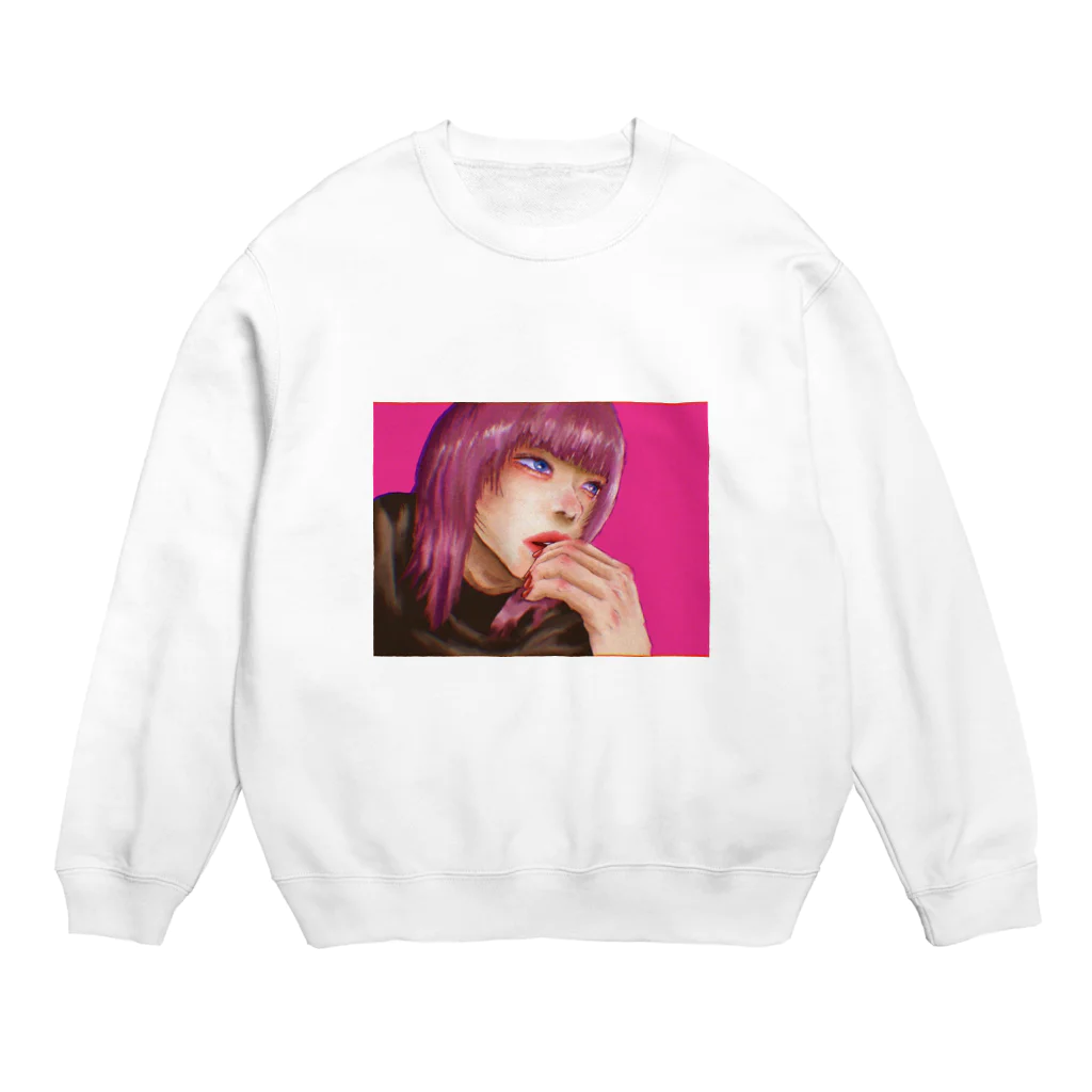 kotonoの空腹な女の子 Crew Neck Sweatshirt