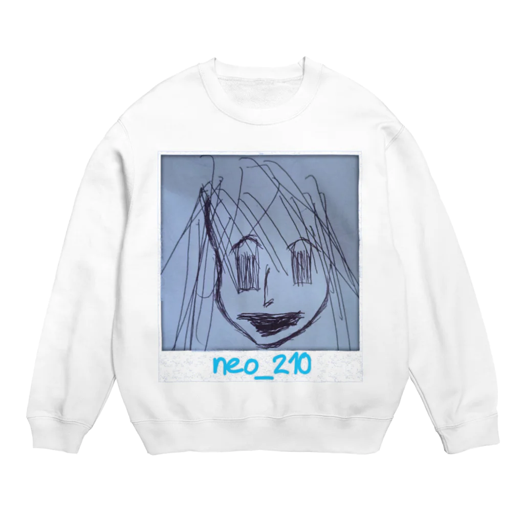 小島ふかせ画伯のボッタクリ商売のneo_210さんのチェキ Crew Neck Sweatshirt