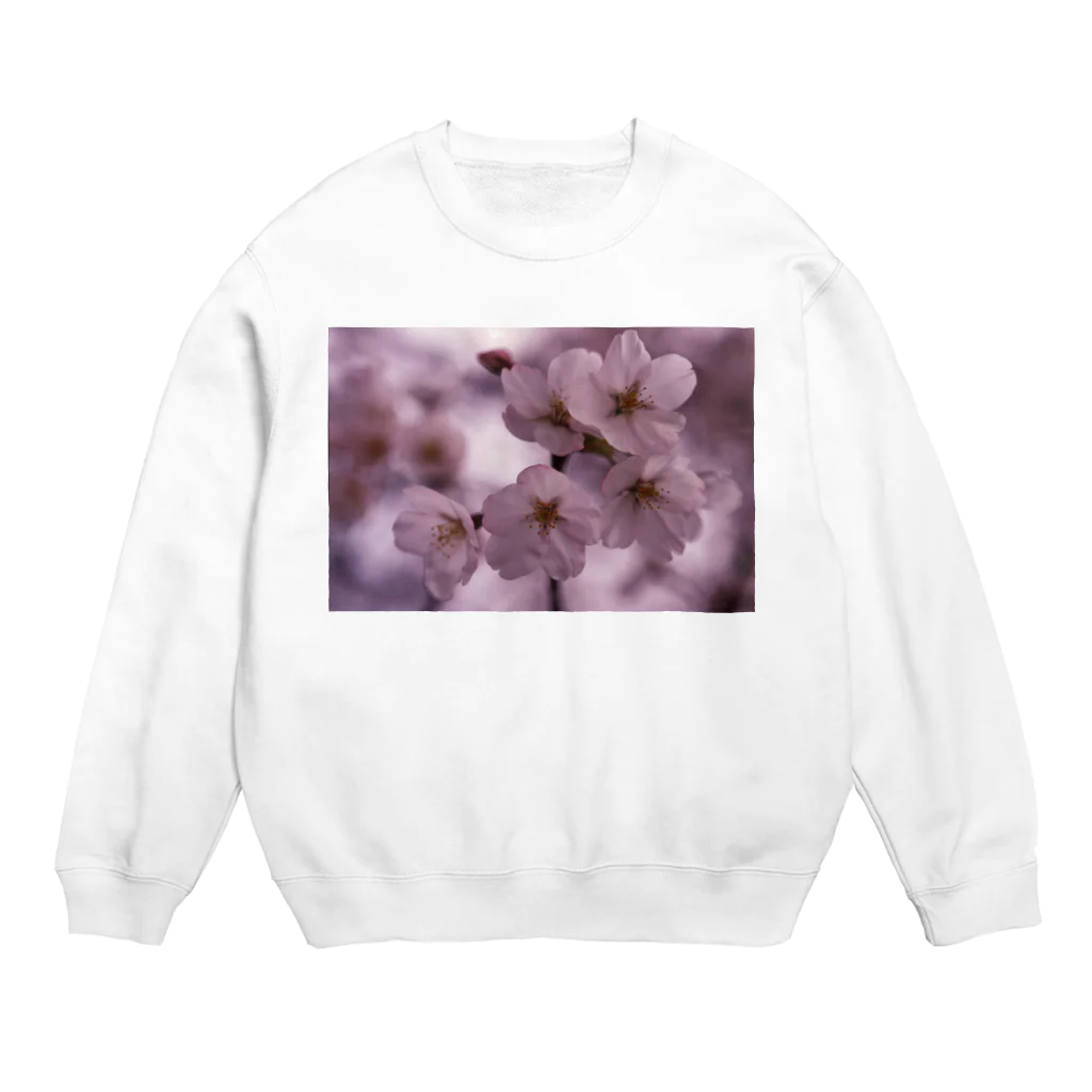 hiroki-naraの桜　サクラ　cherry blossom DATA_P_092 Crew Neck Sweatshirt