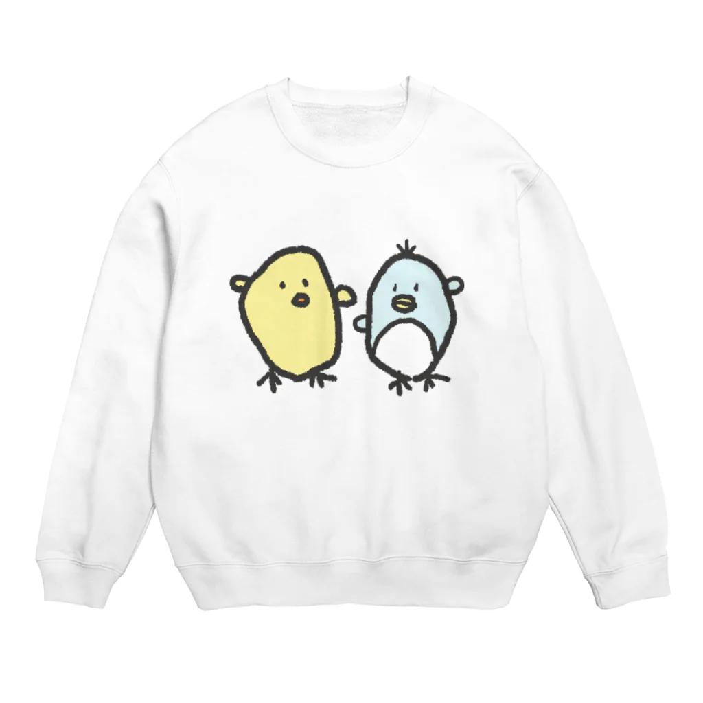 ひよこのこ SUZURI店のひもよろ Crew Neck Sweatshirt