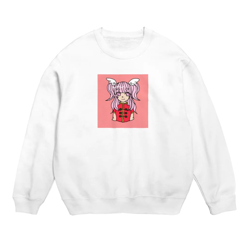 カナメのＶｅｒ．違い チャイナ天使魔法少女ちゃん スウェット Crew Neck Sweatshirt