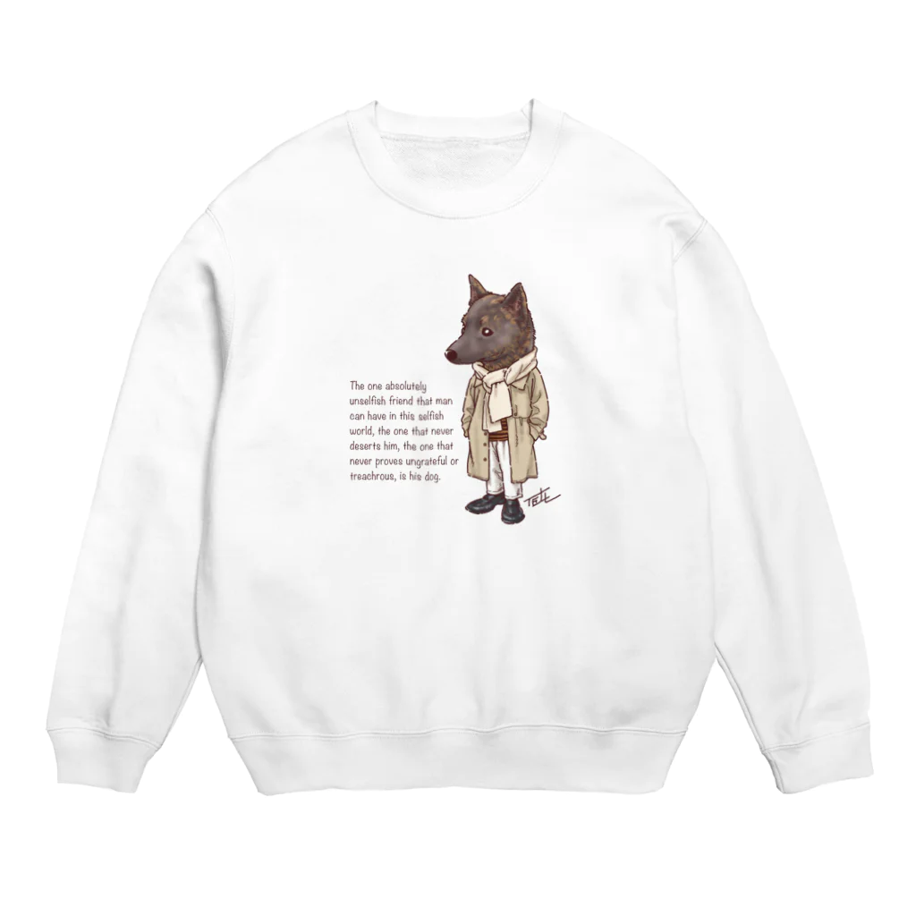 愛犬描処 プルーデンスのおしゃれ甲斐犬 Crew Neck Sweatshirt