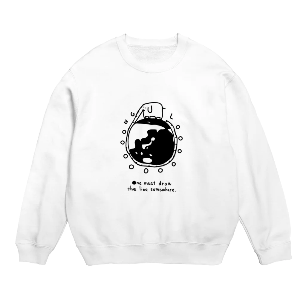 PokuStarのゾウと地球一周 Crew Neck Sweatshirt