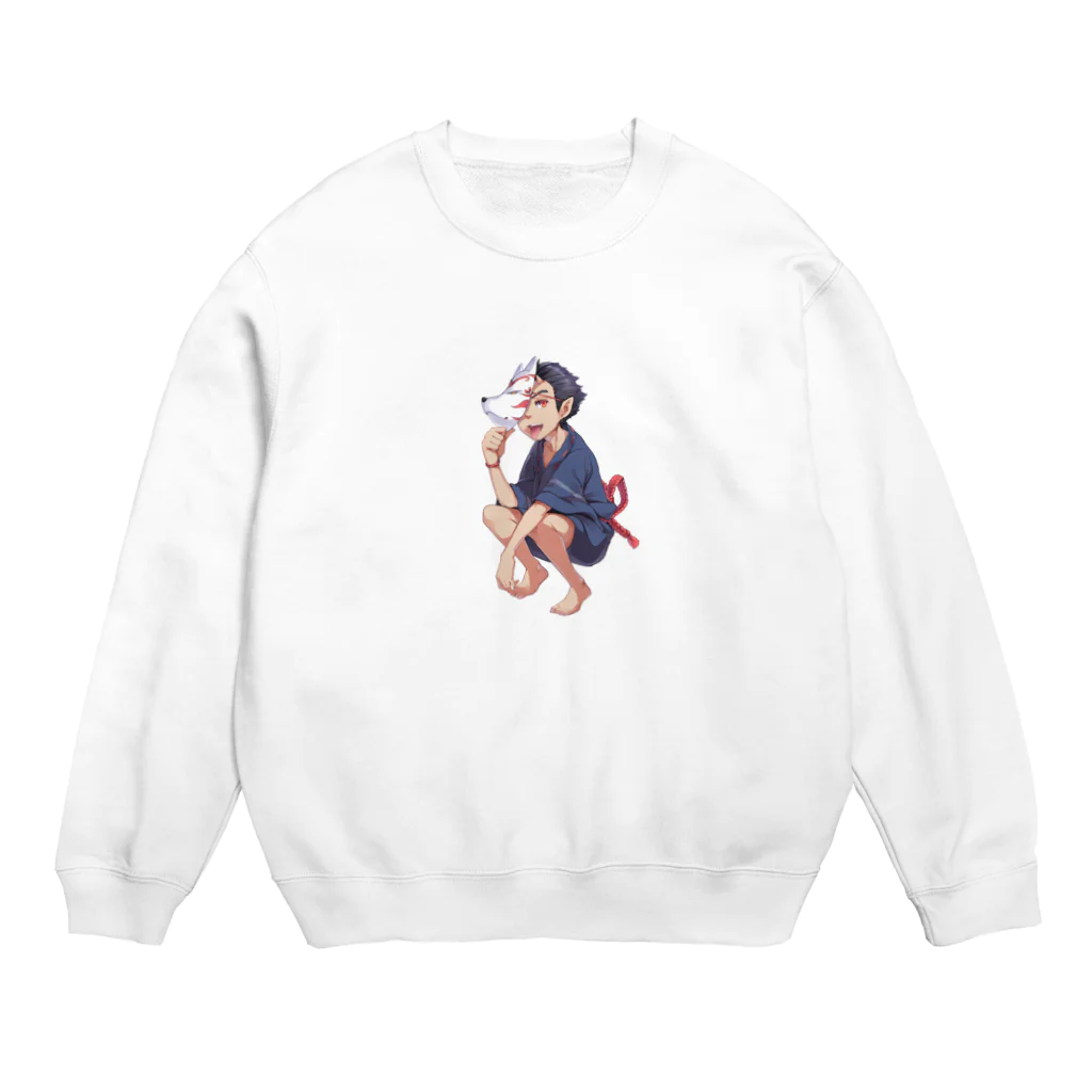 株式会社鉄魂の鬼の少年 Crew Neck Sweatshirt