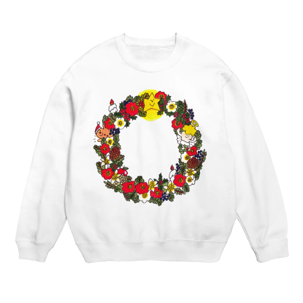 ゆきんこのクリスマスリース Crew Neck Sweatshirt