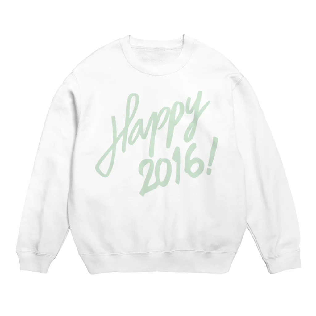HAPPY 2016のHAPPY 2016正月 グッズ FRESH GREEN Crew Neck Sweatshirt