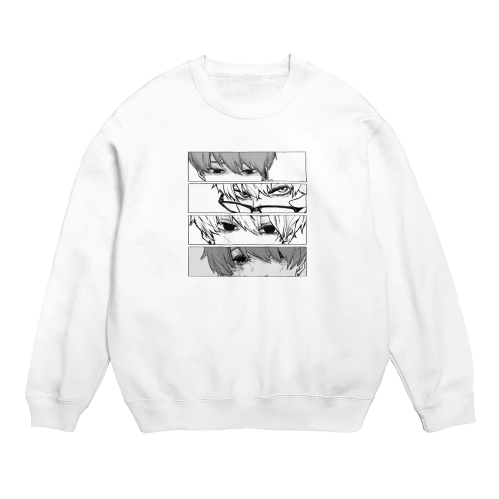 らくがきの目目1 Crew Neck Sweatshirt