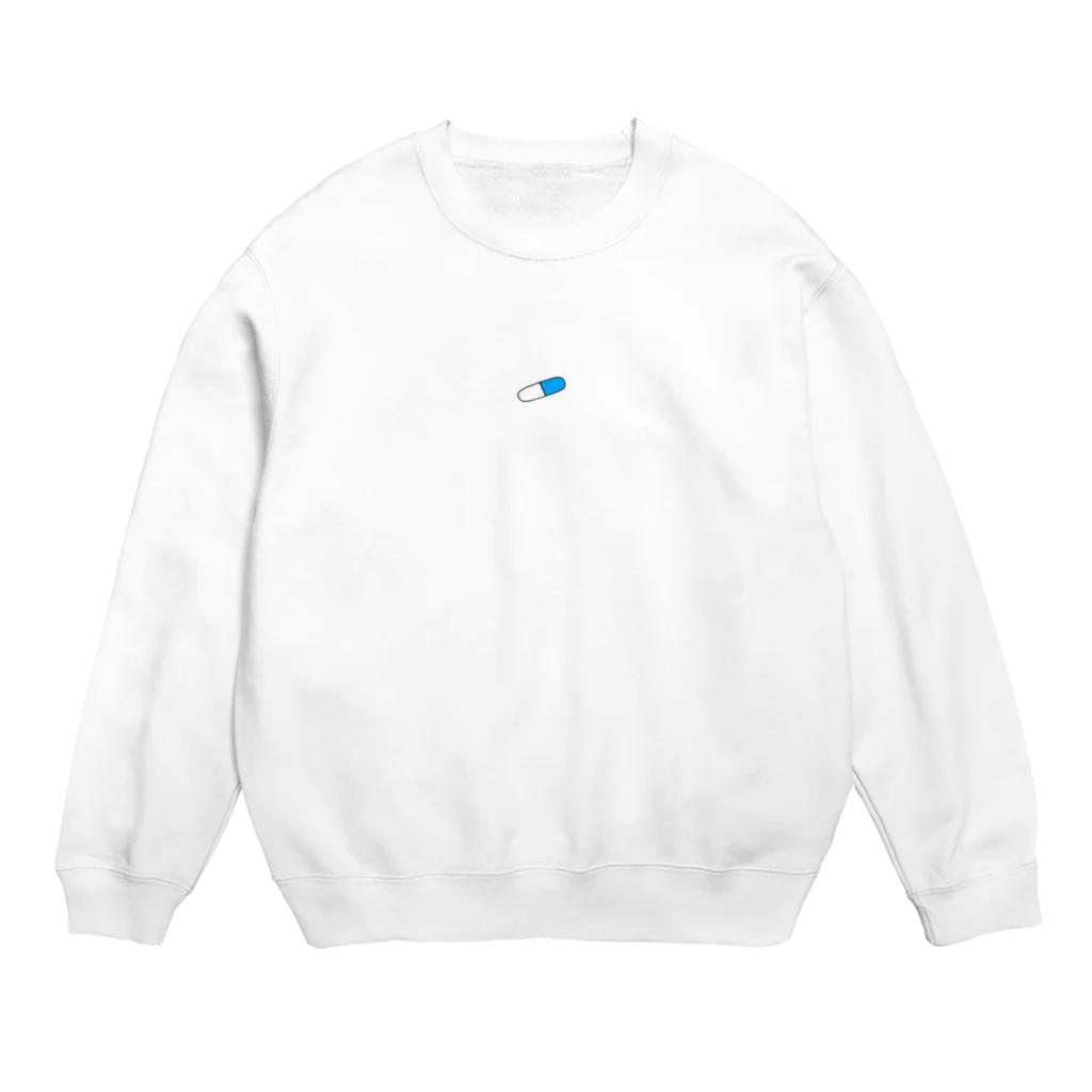 ぶるーのアトモキセチン（青白） Crew Neck Sweatshirt