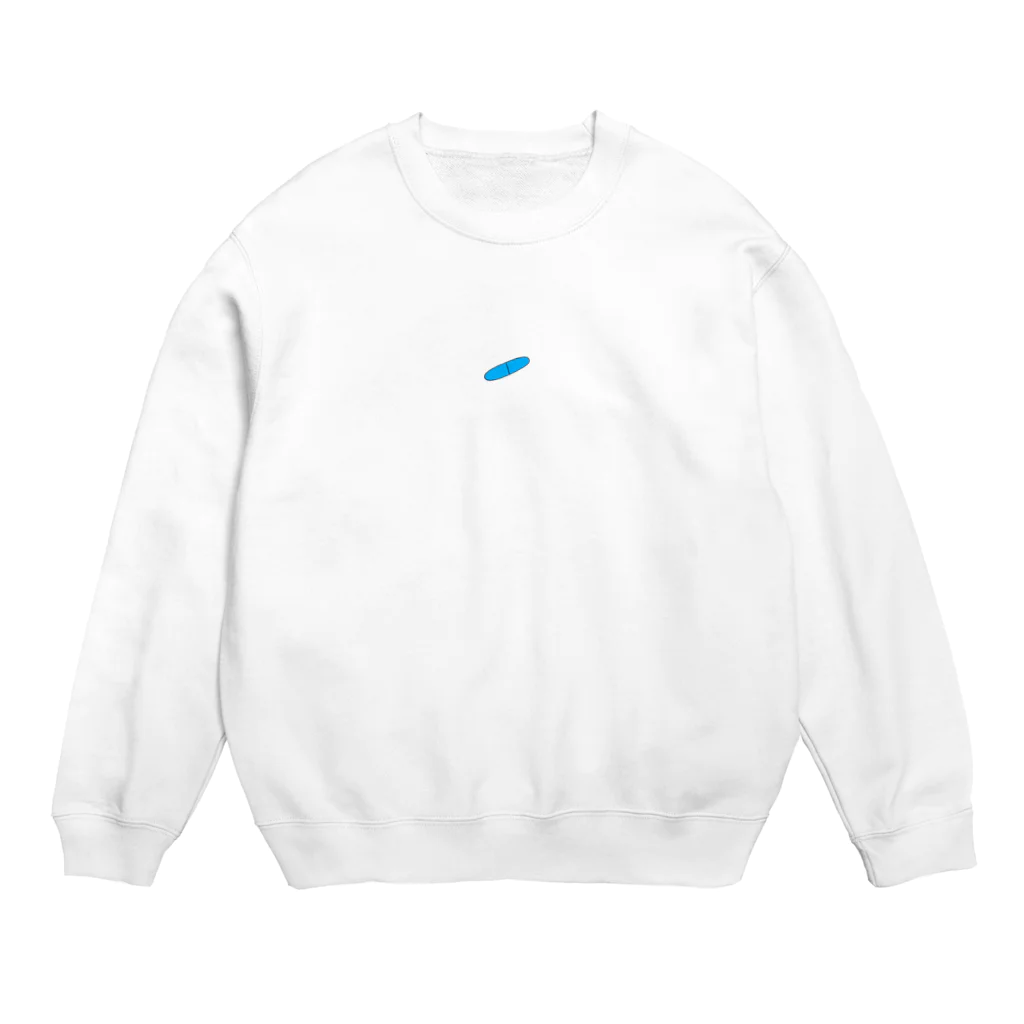 ぶるーのアトモキセチン(青) Crew Neck Sweatshirt