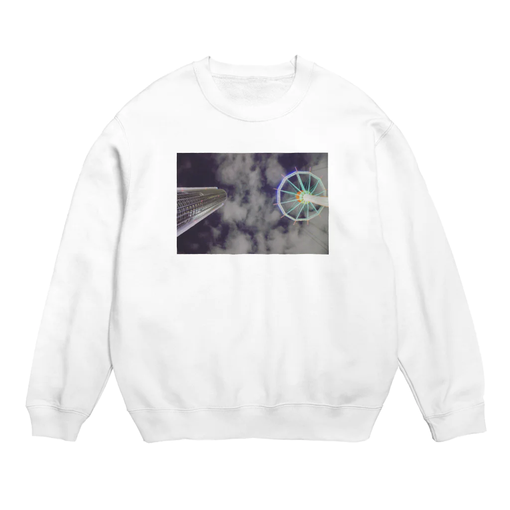 ｵｵﾊﾞ ﾕﾘｴ△*のﾄｰｷｮｰ･ﾄ･ﾛｯｸ･ｼﾃｨ Crew Neck Sweatshirt