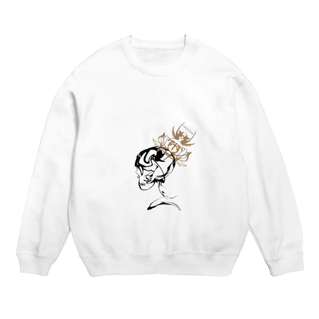 Myalmoの髑髏と十字架 Crew Neck Sweatshirt