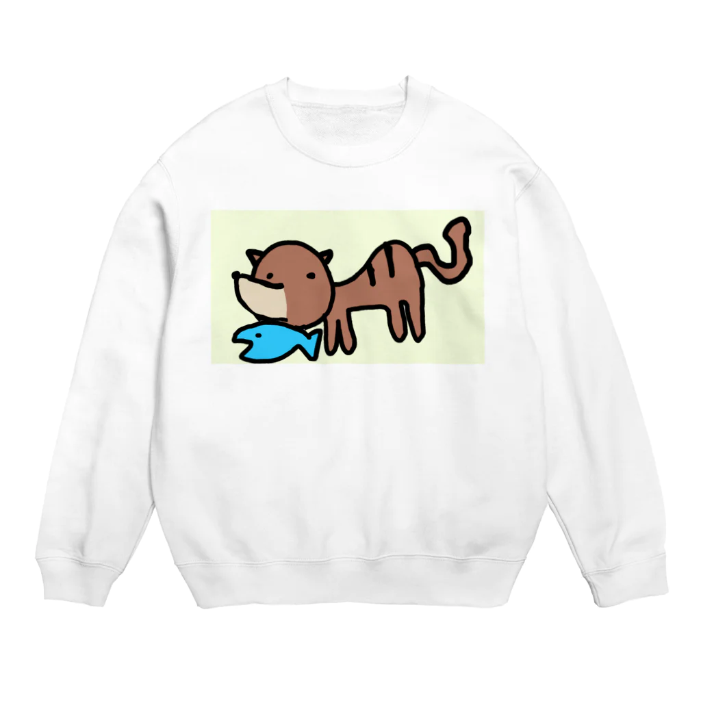 ダイナマイト87ねこ大商会のねこもぐらＮＺ Crew Neck Sweatshirt