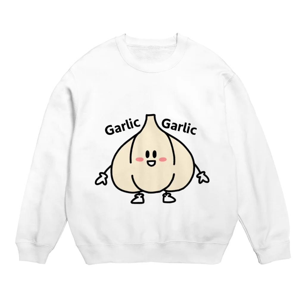 絵描き農家まえやま(まご)のニンニクくん Crew Neck Sweatshirt