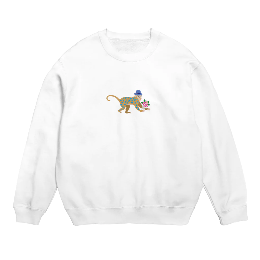 ジルトチッチのデザインボックスのモンキーパンチ　No.47　お洒落なサルのキャラクターグッズ Crew Neck Sweatshirt