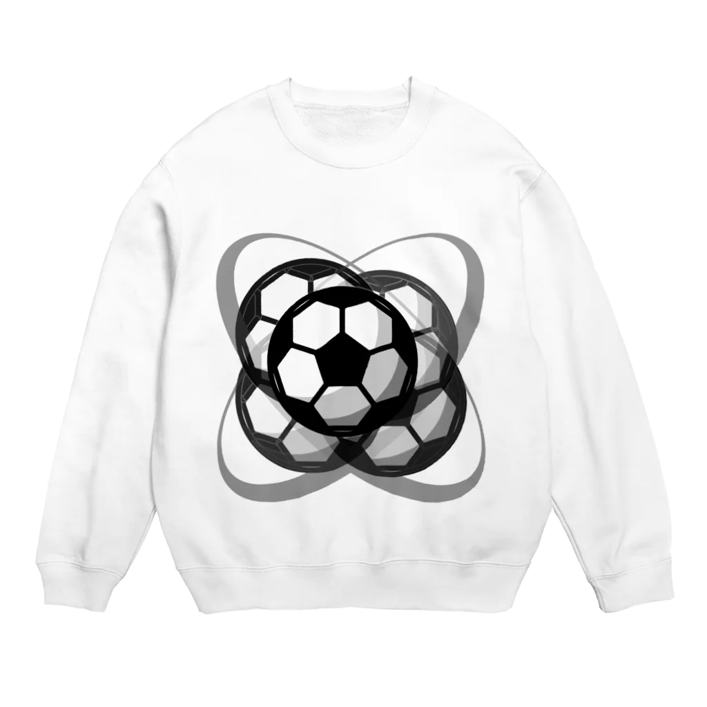 torifuのサッカーボール(ブレ球) Crew Neck Sweatshirt