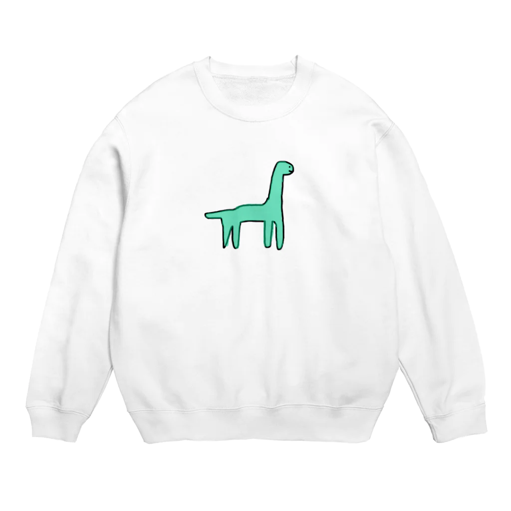 sho_lonpoの恐竜くん Crew Neck Sweatshirt