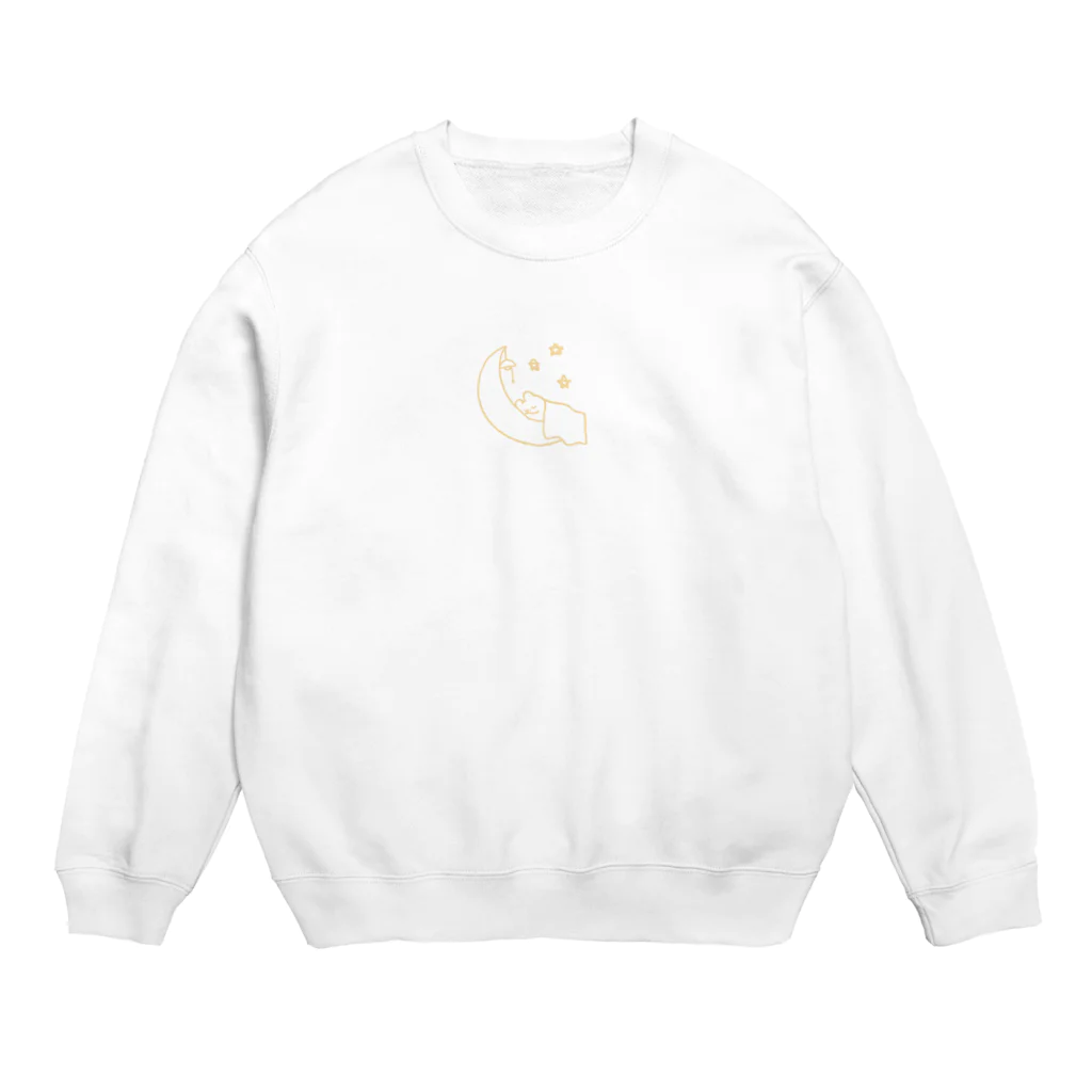 本調子のおやすみうさぎ(黄) Crew Neck Sweatshirt