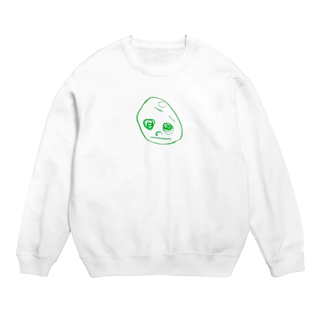 nanairogirlの２歳半の絵 くるりちゃん(仮) Crew Neck Sweatshirt