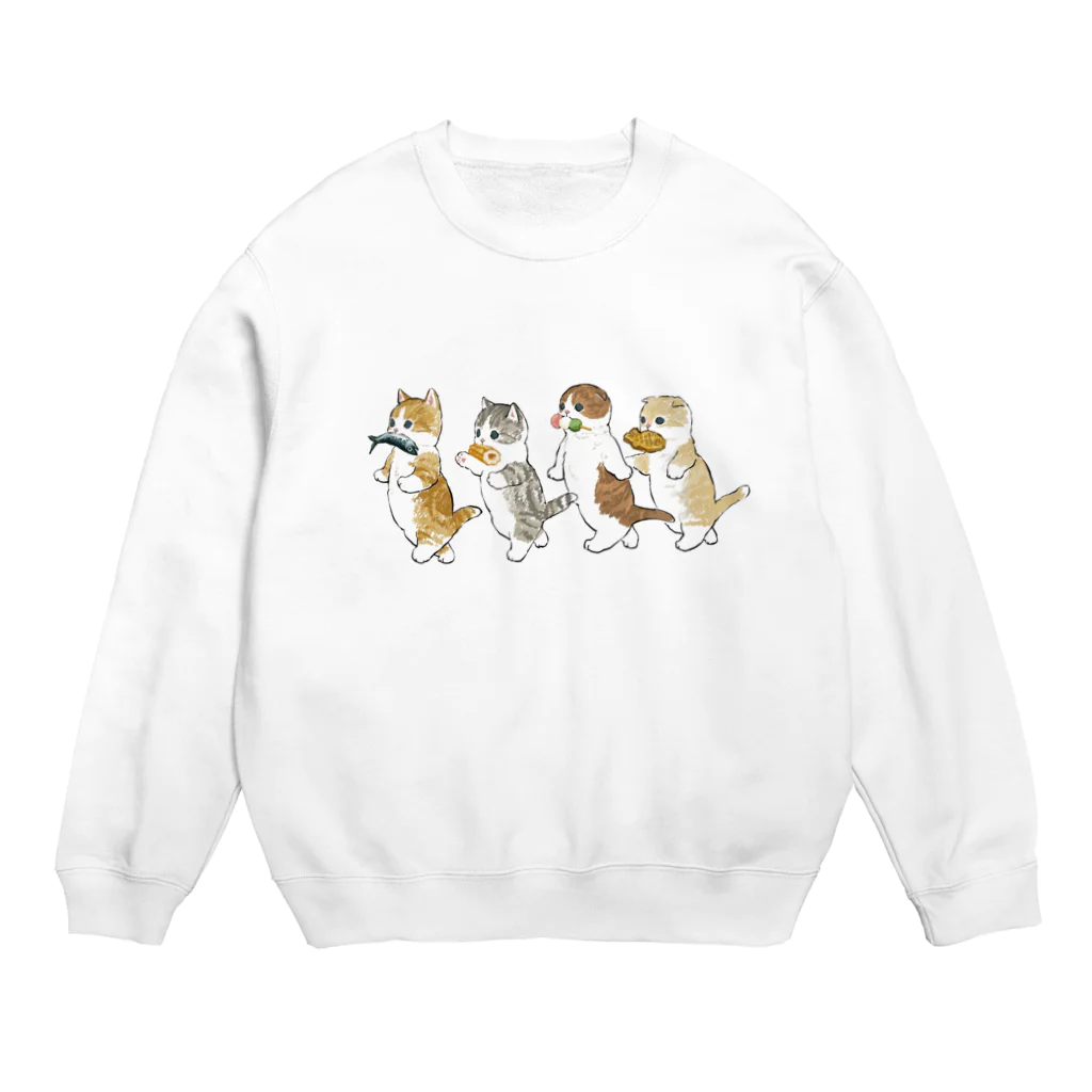 mofusandの花より団子にゃん Crew Neck Sweatshirt