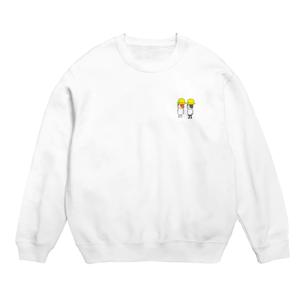 大谷健太のペアルックヘルメットモルモット Crew Neck Sweatshirt