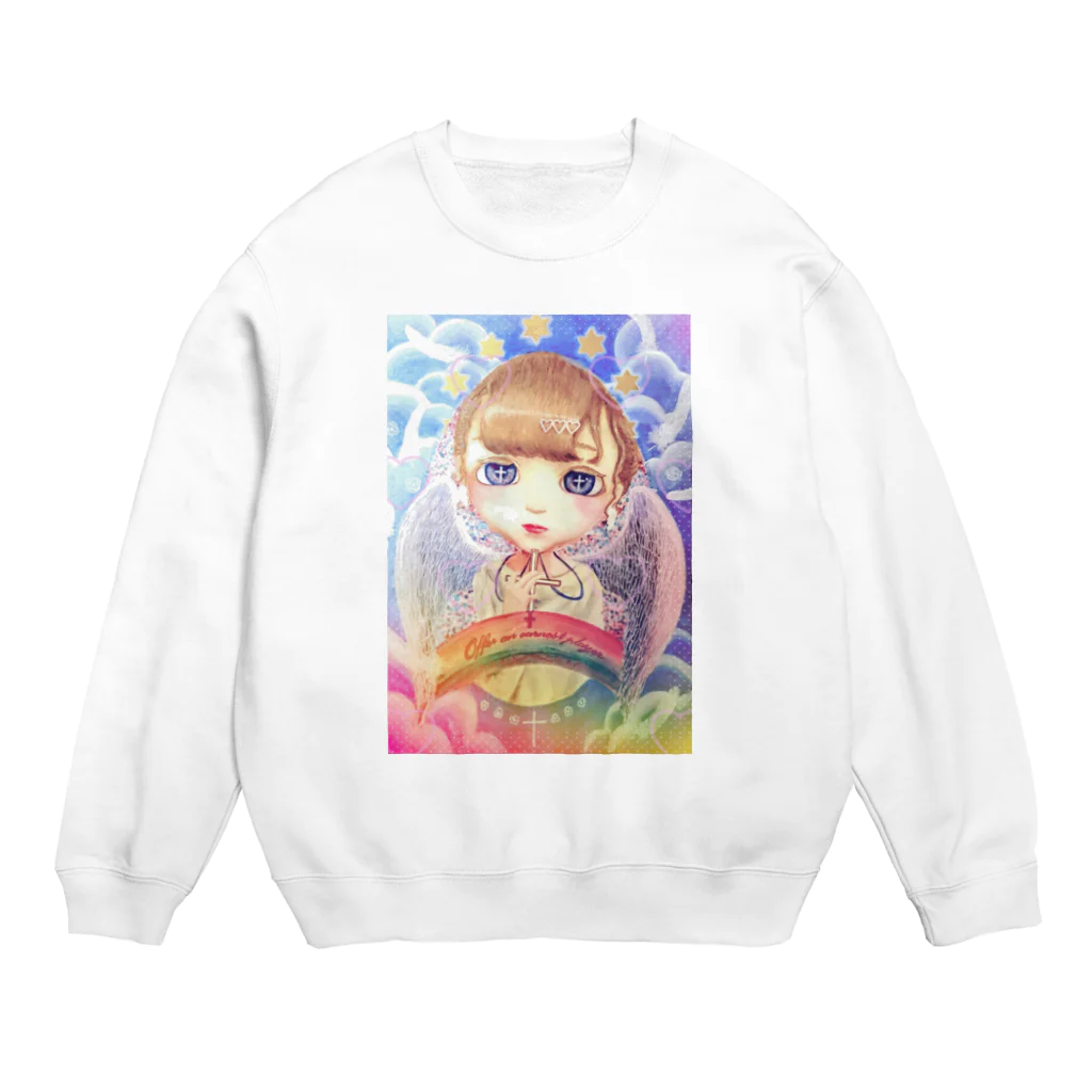 P.O.μのan earnest prayer  Crew Neck Sweatshirt