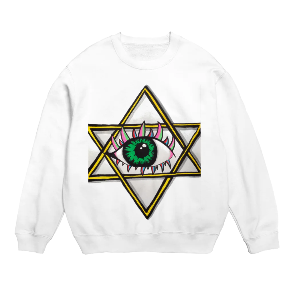 レジ打ちファンタジスタの六芒星 Crew Neck Sweatshirt