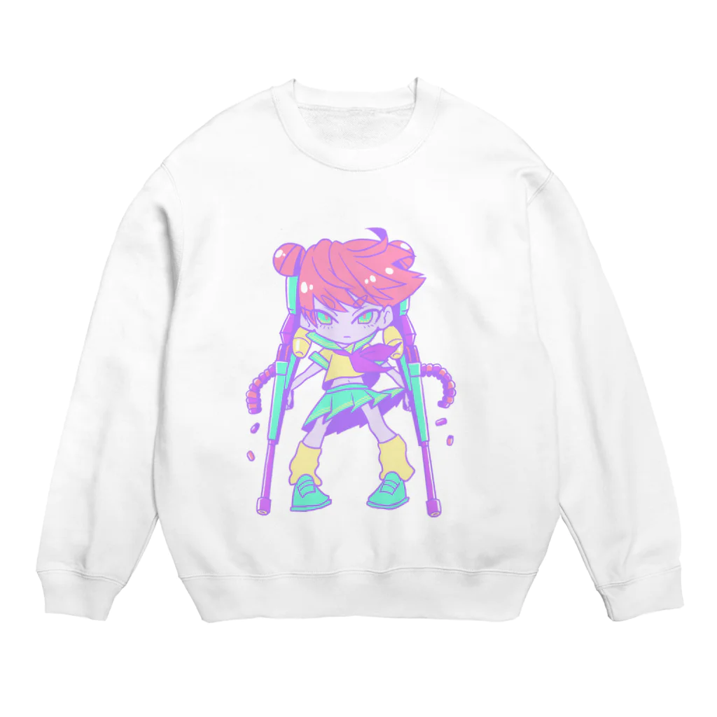 かとうたゆの重火器ちゃん Crew Neck Sweatshirt