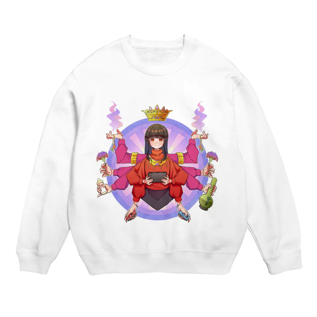 大河山 麻々夜@人妻子持ちvtuberの母の愛 Crew Neck Sweatshirt