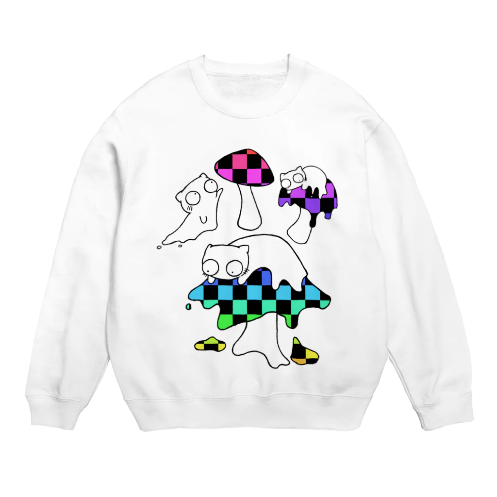 B6_6bitのmushroom  Crew Neck Sweatshirt