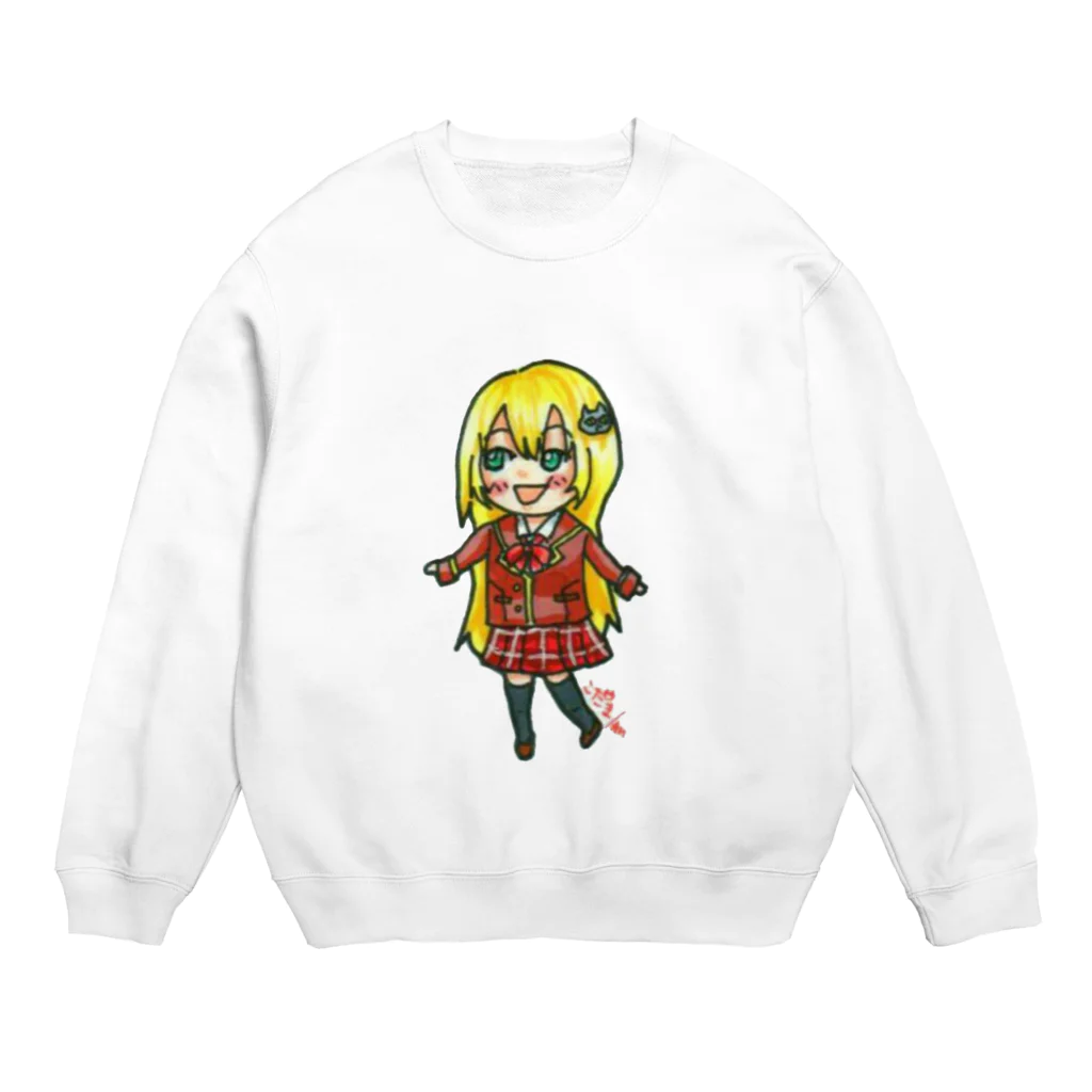 ＊あり＊の虹色創世記の山茶花 こだま(さざんか こだま) Crew Neck Sweatshirt