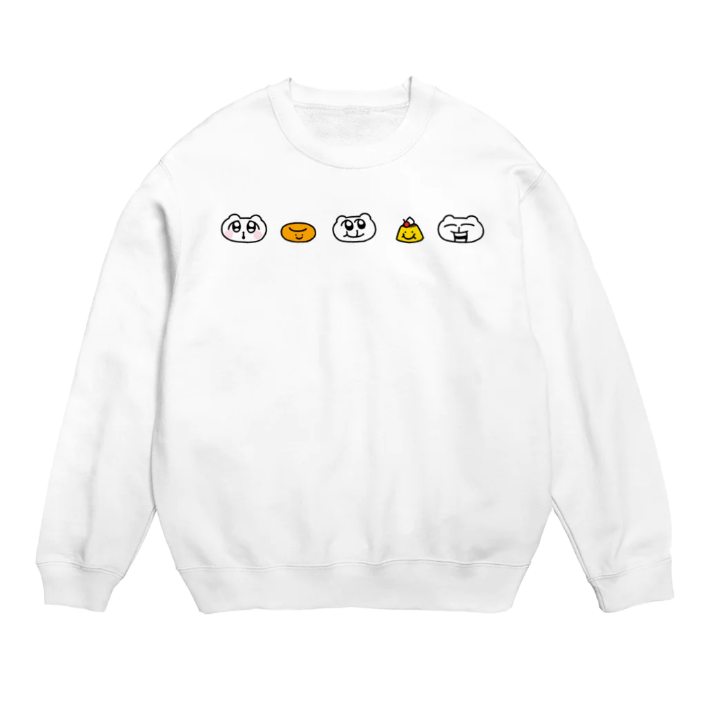 ヨロでございま府の命３食べ物２挟み Crew Neck Sweatshirt