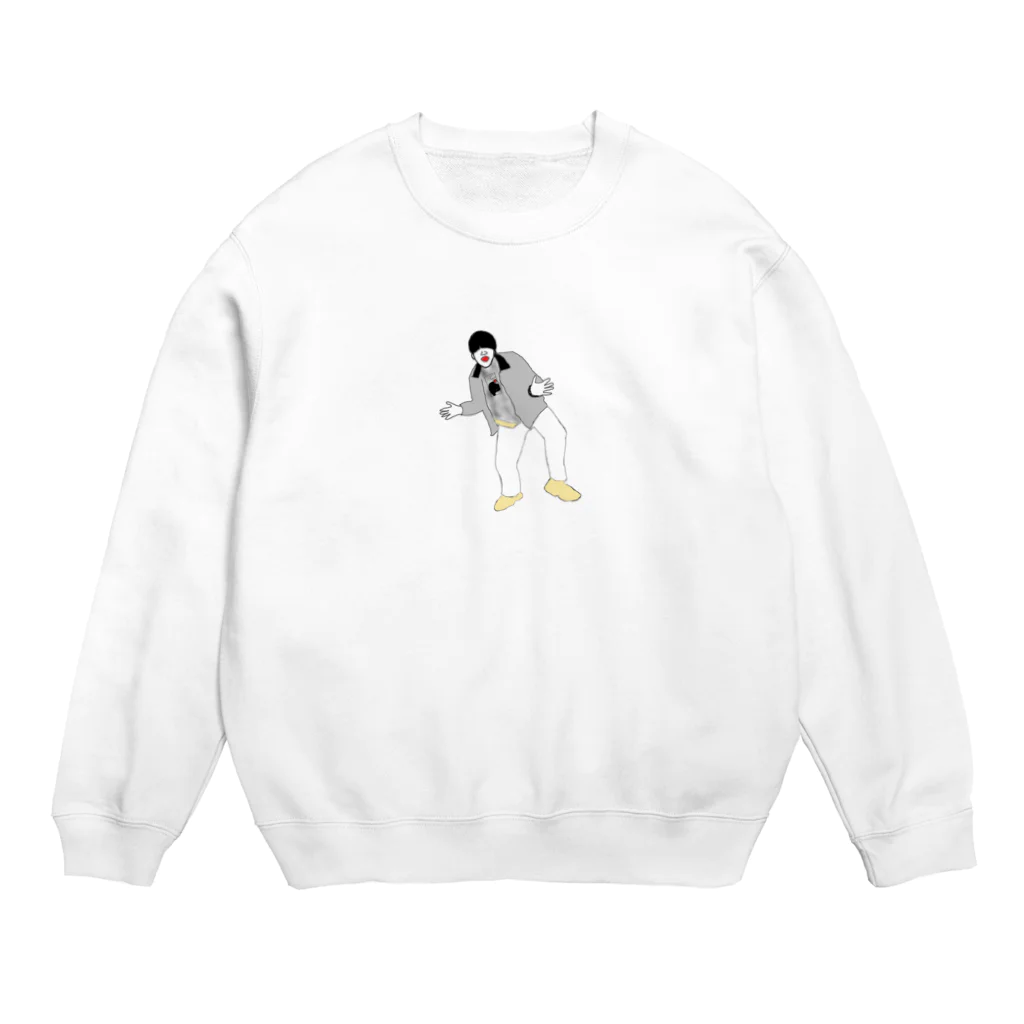 ワッペンのひょうきんきのこ Crew Neck Sweatshirt