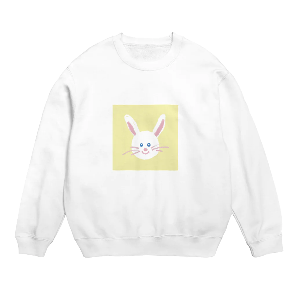 MegShiotaのにこにこうさちゃん Crew Neck Sweatshirt