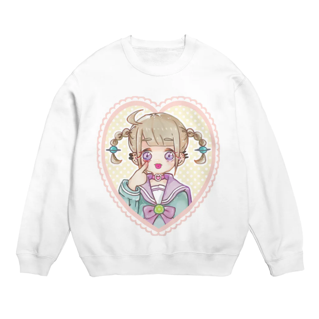 うちゅう交信機のりのんちゃん Crew Neck Sweatshirt