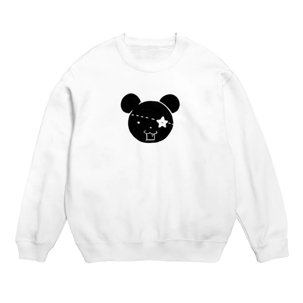 Suzuki Satomi のびっくり黒クマくん Crew Neck Sweatshirt